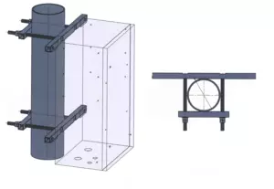 SUPPORT CABINET TUBE